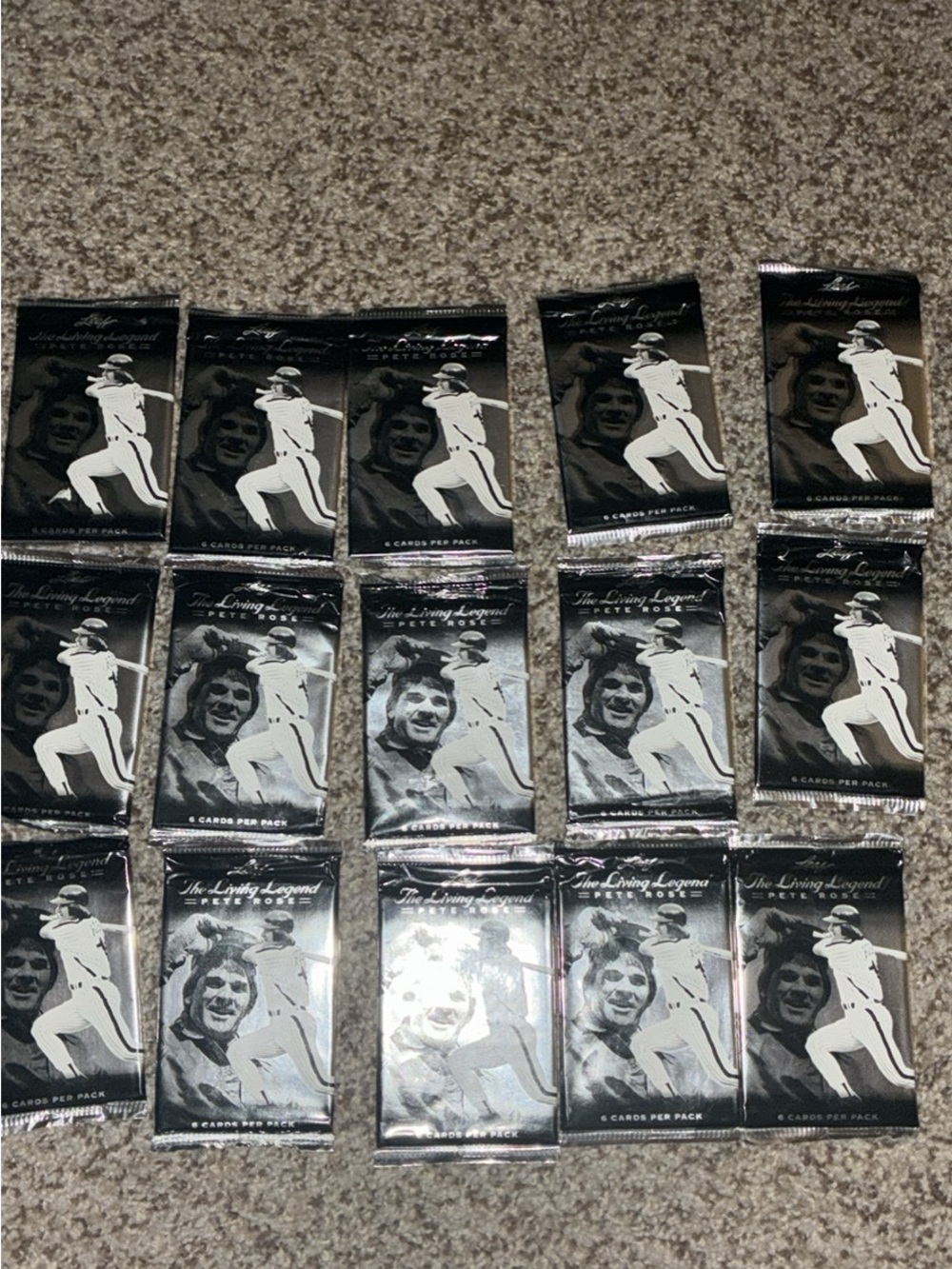 Baseball Card Hobby Pack - Silver Foil Packs (Set of 15)